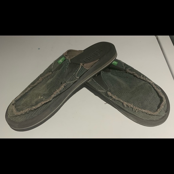 Sanuk | Shoes | Sank Sidewalk Surfers Gray Corduroy 84 | Poshmark